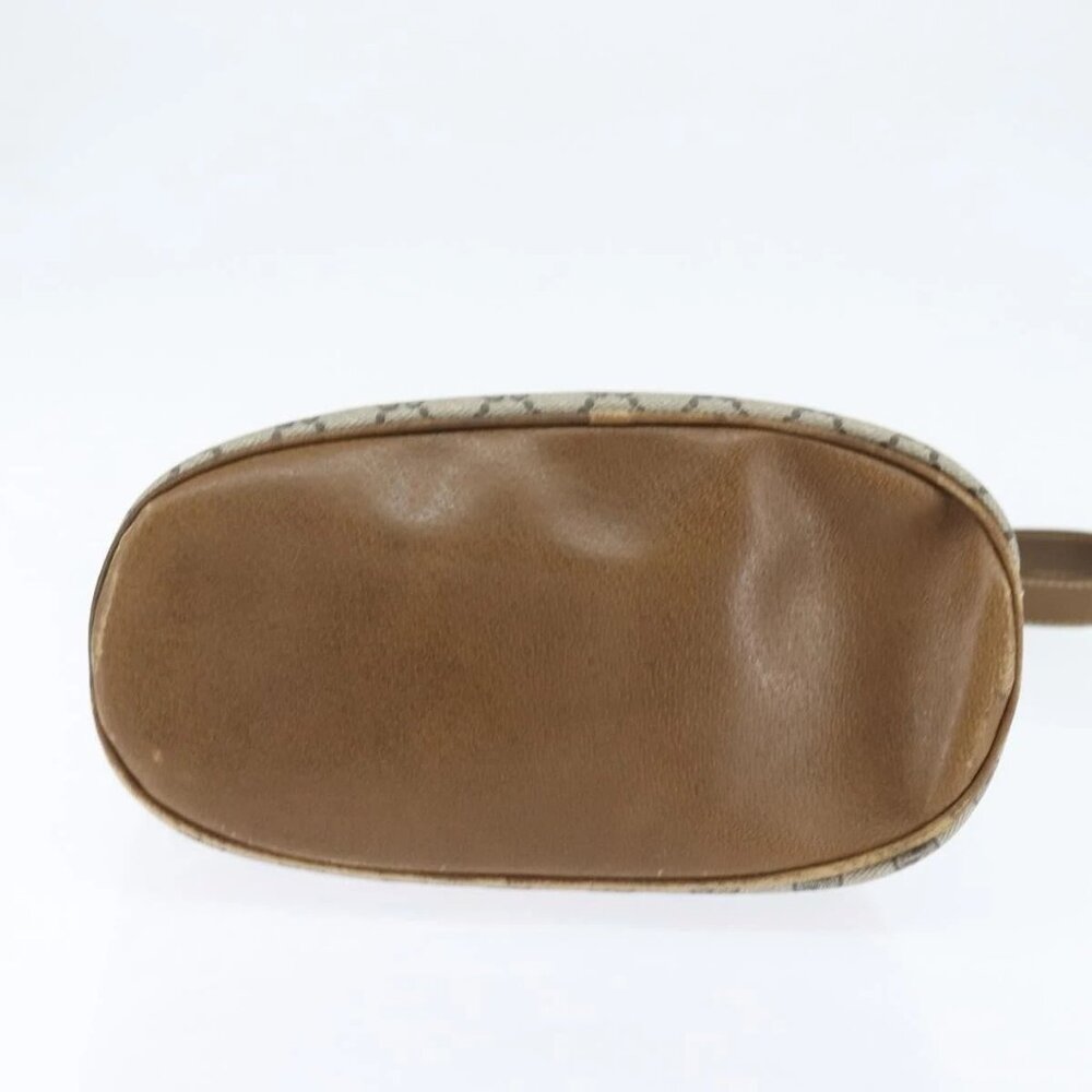 GUCCI GG Supreme Web Sherry Line Shoulder Bag PVC Beige Gold Auth 149255 - Picture 9 of 16